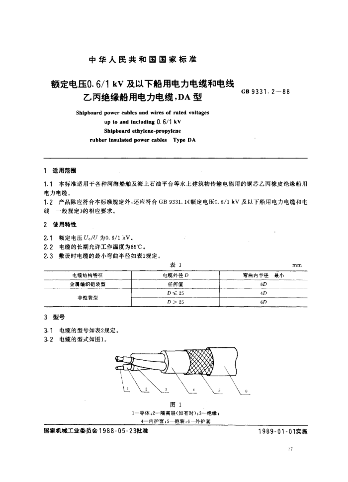GB 9331.2-1988 ѹ0.6M1kV´õº͵ ұԵõ