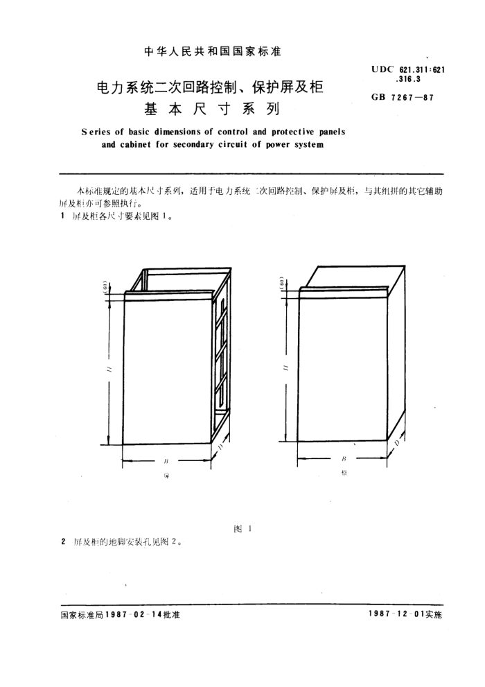 GB7267-1987ϵͳλ·ơߴϵ